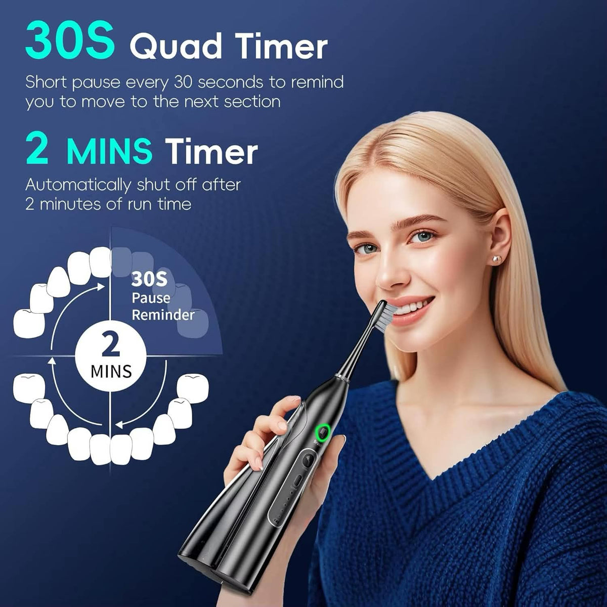 LumaHome 3-in-1 Toothbrush and Water Flosser product detail